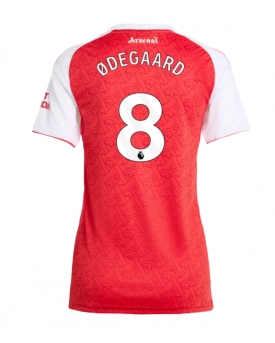 Arsenal Martin Odegaard #8 Maglia Gara Casa Repliche 2025-26 Donna Maniche Corte